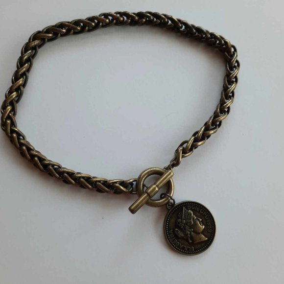 "Greek coin" Necklace - Picture 2 of 3